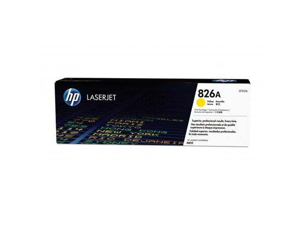 Toner HP CLJ M855 CF312A  826A gul 31.500 sider ved 5 % 